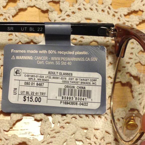 #6467 NWT Blue Light Filtering Glasses, Universal Thread - Picture 4 of 6